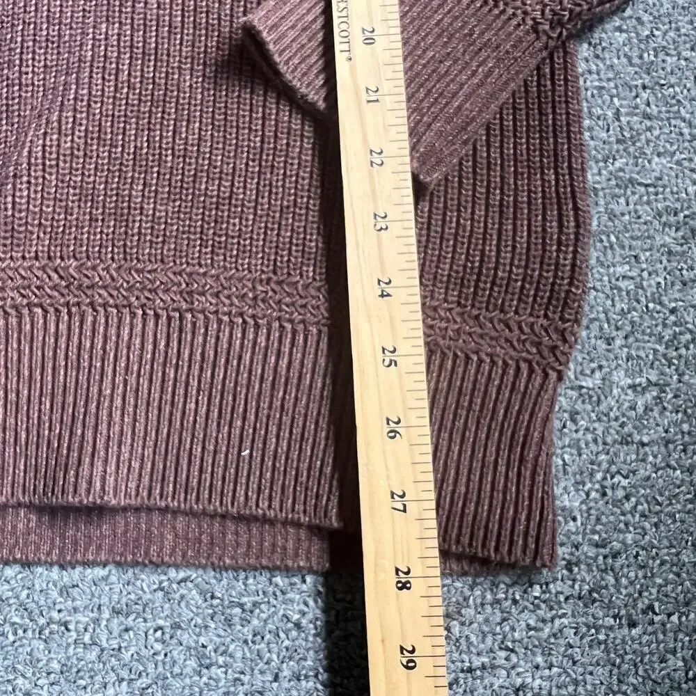 Gap Men's Size L Brown Quarter Zip Sweater 100% cotton